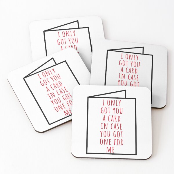 Item preview, Christmas Humor. Rude, Offensive, Inappropriate Christmas Card. I Only Got You A Card In Case You Got One. Red For Me designed and sold by That Cheeky Tee.