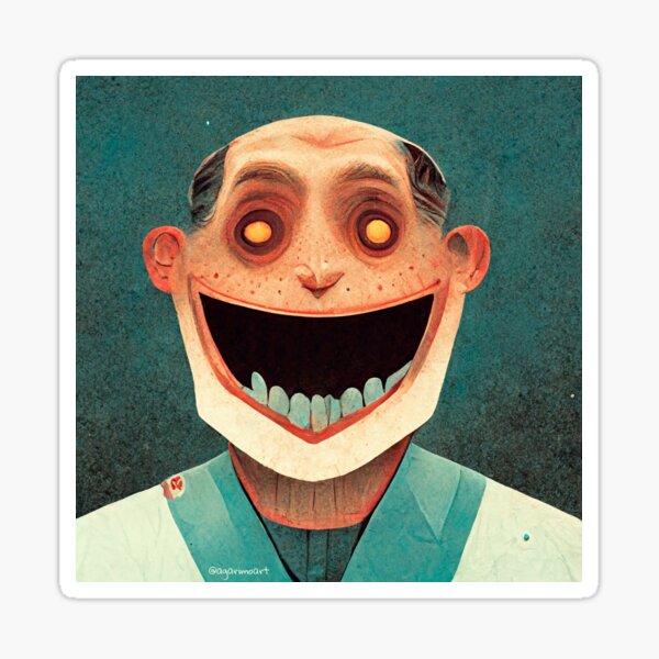 mystery dentist Sticker