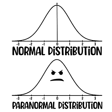 Artwork thumbnail, Normal Distribution, Paranormal Distribution Math Meme by RepublicOfFire