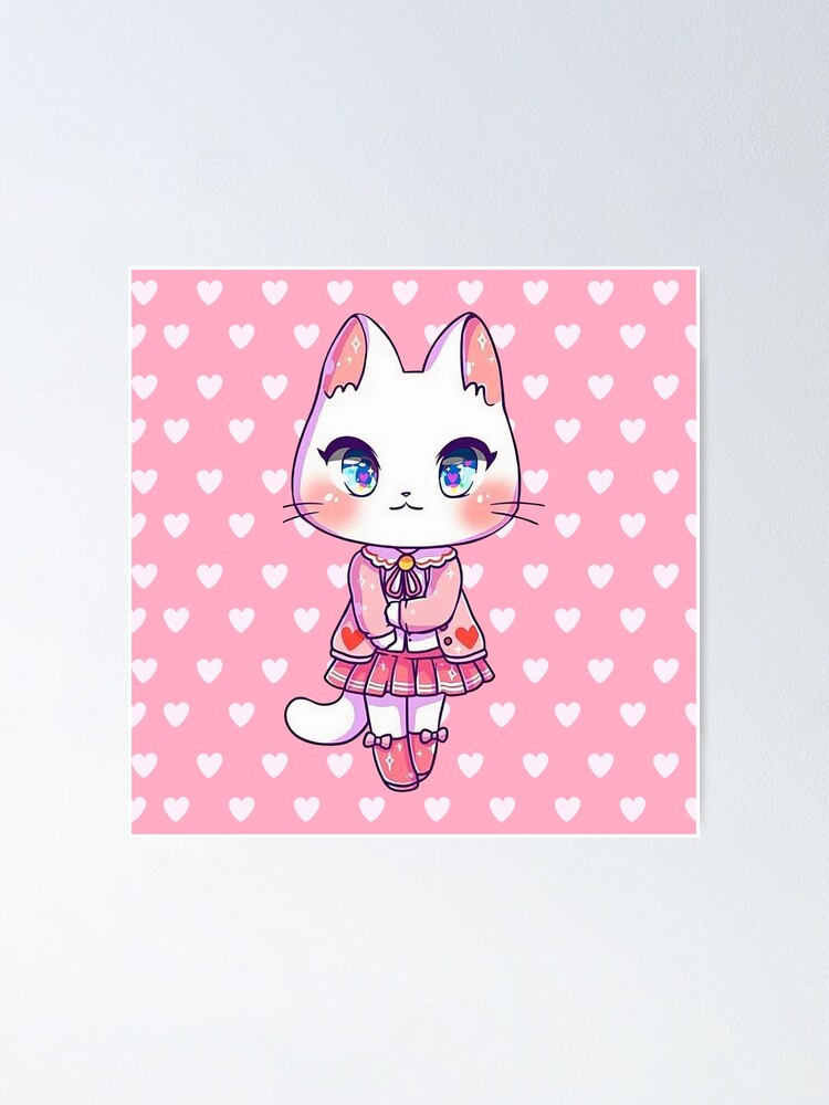 Custom Cute Kitten Catroon Cat Kawaii Pencil Case Boys Gilrs Large