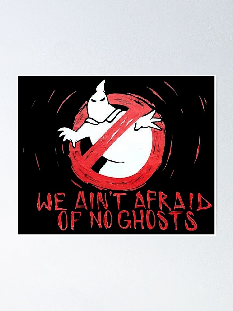 We Ain T Afraid Of No Ghosts Poster By Dru1138 Redbubble