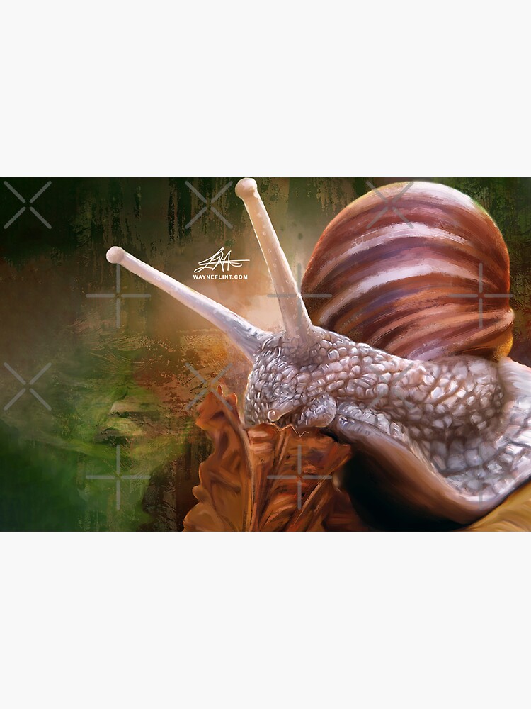 Thumbnail 3 of 3, Sticker, Digital Snail designed and sold by wayneflint.