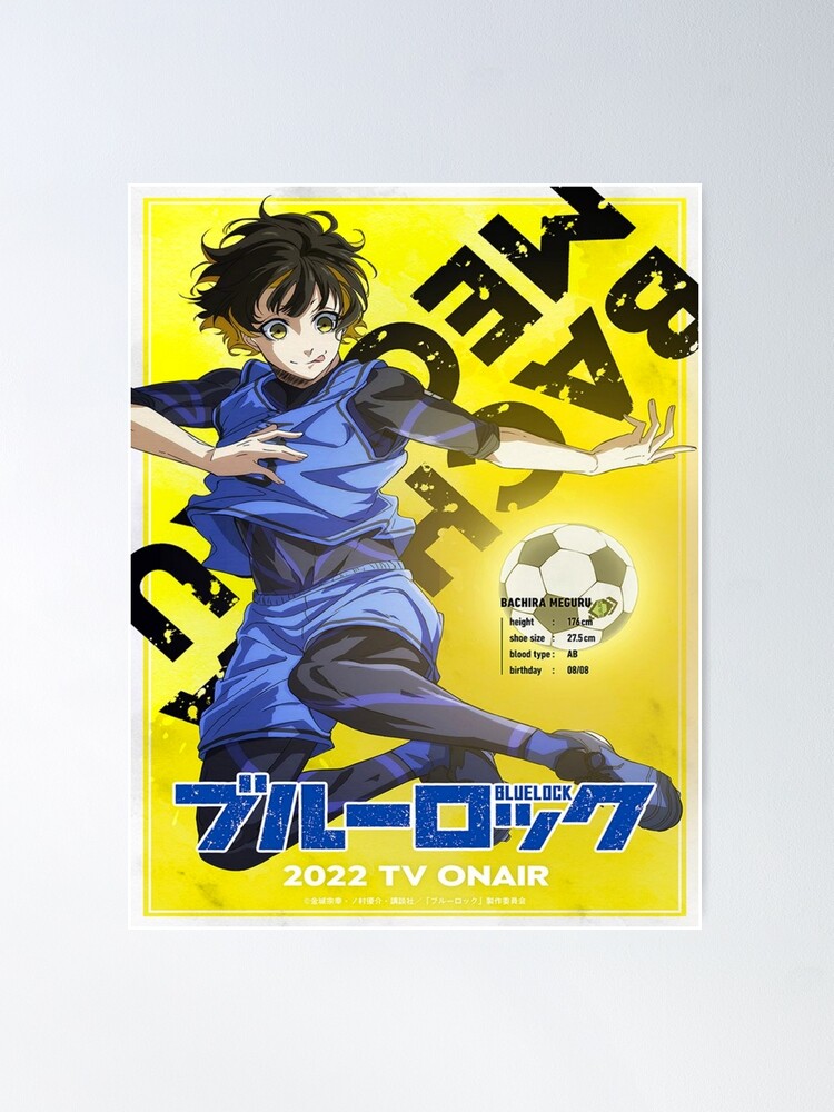 Blue lock anime Meguru Bachira 8 Premium Matte Vertical Poster sold by Lea  Temper, SKU 40839529
