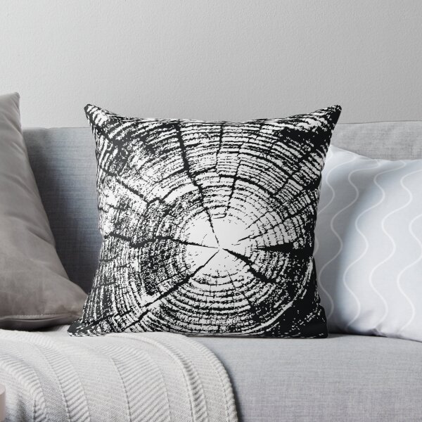Wooden Throw Pillow