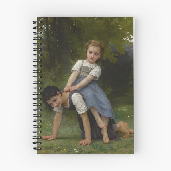 Item preview, The Pony-Back Ride | William Bouguereau | 1884 French Nursery Art designed and sold by CJET.