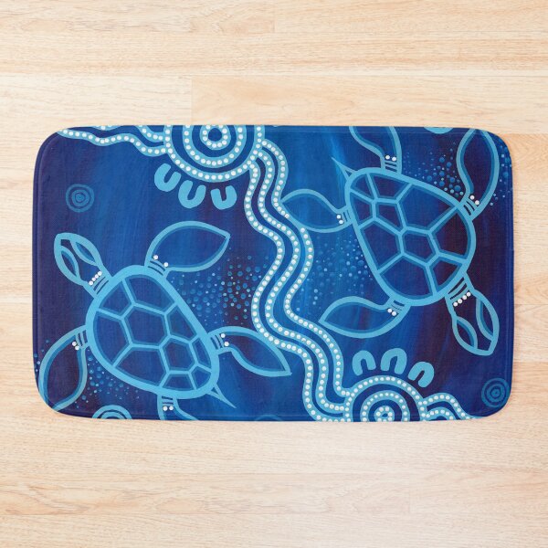 Item preview, Authentic Aboriginal Art - 2 Sea Turtles  designed and sold by HogarthArts.