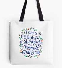 Bolsa de tela Soy una diosa, una guerrera gloriosa.