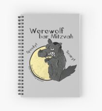 Werewolf Bar Mitzvah Spiral Notebook