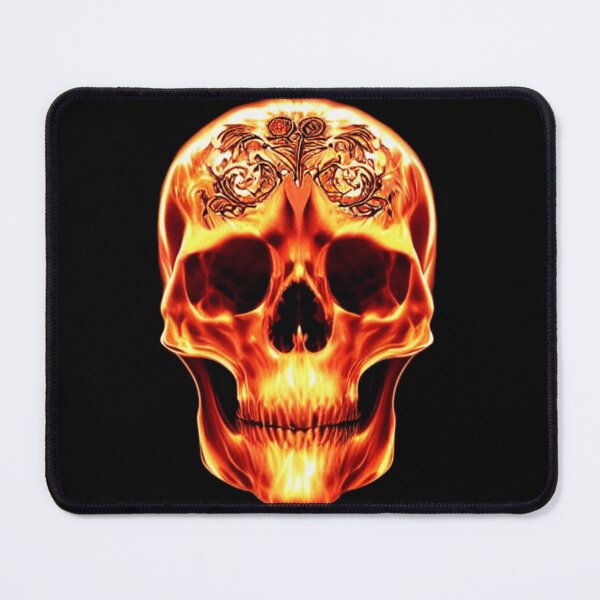 Item preview, Golden Etched Skull designed and sold by Aerialyn.