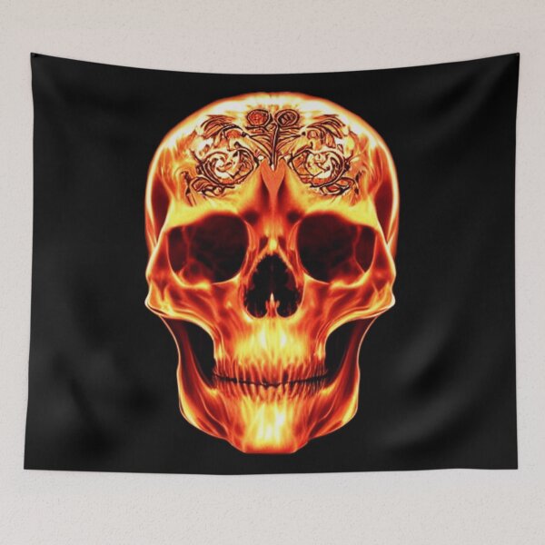 Item preview, Golden Etched Skull designed and sold by Aerialyn.