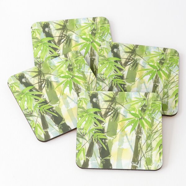 Item preview, Bright Green Bamboo Forest designed and sold by WaterStrokesArt.