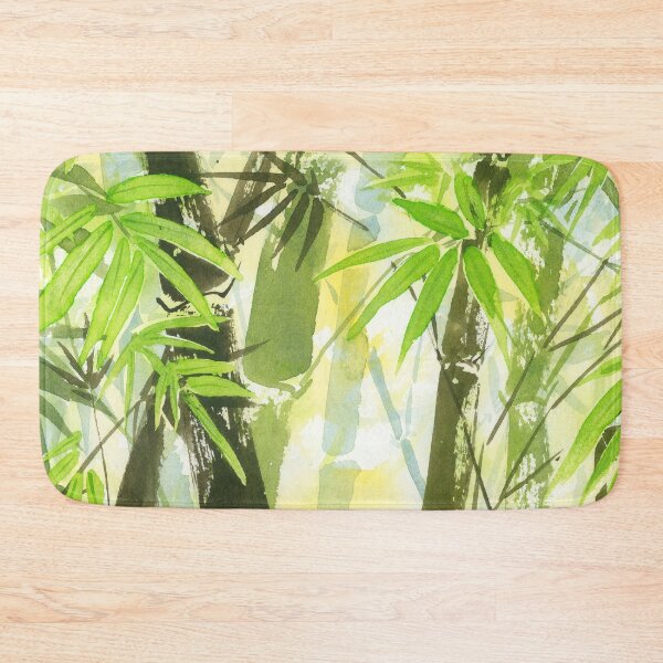 Item preview, Bright Green Bamboo Forest designed and sold by WaterStrokesArt.