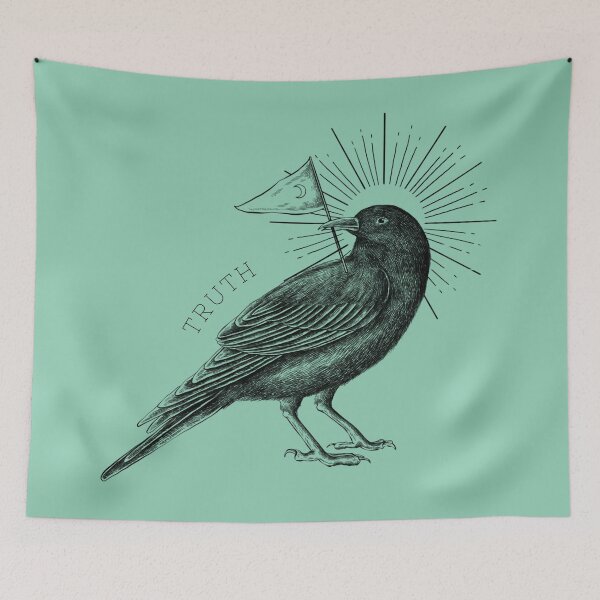 Item preview, The Wisdom of A Vintage Crow designed and sold by BohemiWANDERS.