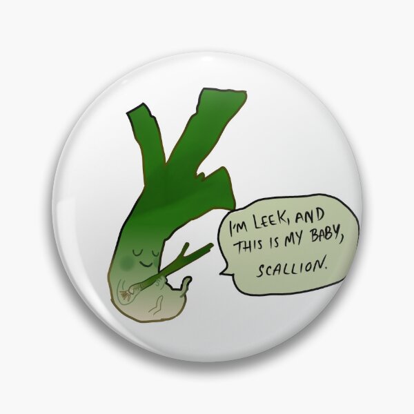 Item preview, leek and baby scallion  designed and sold by cabbagesrolling.