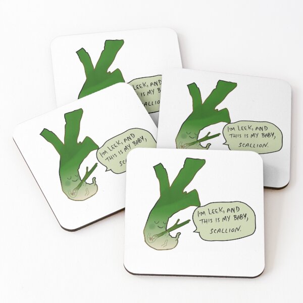 Item preview, leek and baby scallion  designed and sold by cabbagesrolling.