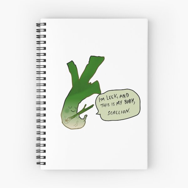 Item preview, leek and baby scallion  designed and sold by cabbagesrolling.