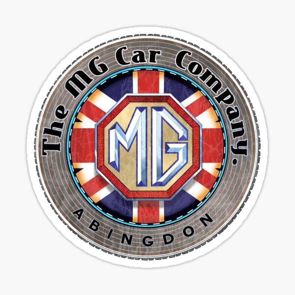 MG Cars Abingdon England Sticker