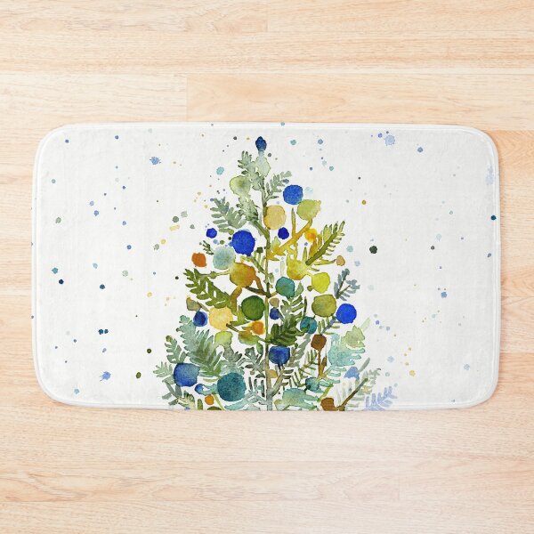 Item preview, Farmhouse, Christmas tree, Watercolor designed and sold by Sue Zipkin.