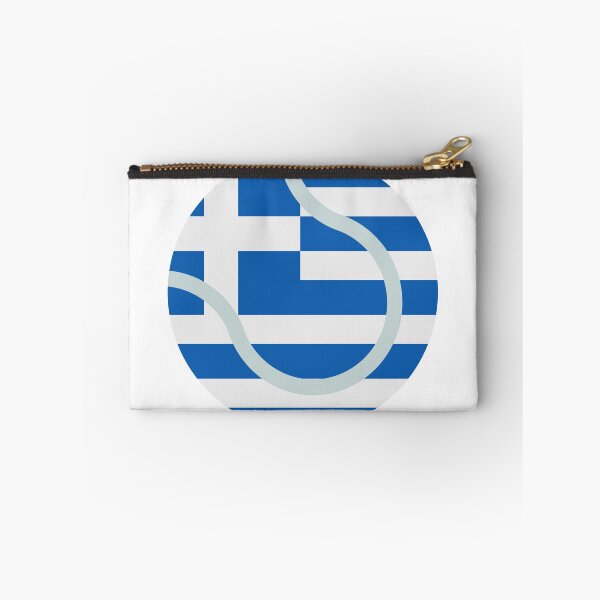 Item preview, Greek Flag Tennis Ball designed and sold by Sports-Stickers.