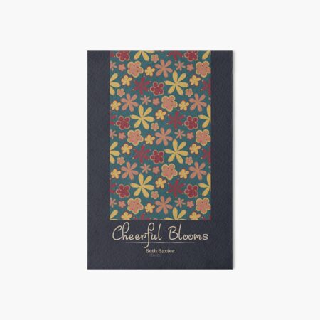 Cheerful Blooms in Magical Colors Art Board Print