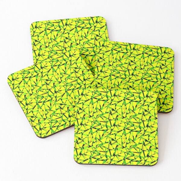 Item preview, Abstract yellow green neon modern pattern designed and sold by fuzzyfox.