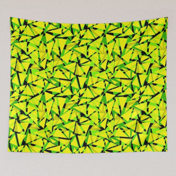 Item preview, Abstract yellow green neon modern pattern designed and sold by fuzzyfox.