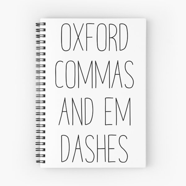 Item preview, Oxford Commas And Em Dashes designed and sold by Treich Design.