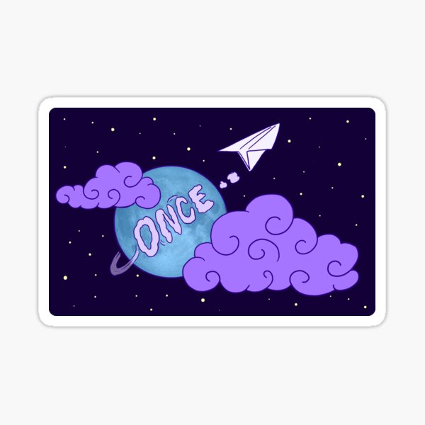 Once In a Blue Moon Sticker