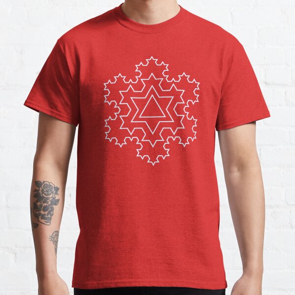 Item preview, Koch Snowflake Fractal - White Outline designed and sold by joshdbb.