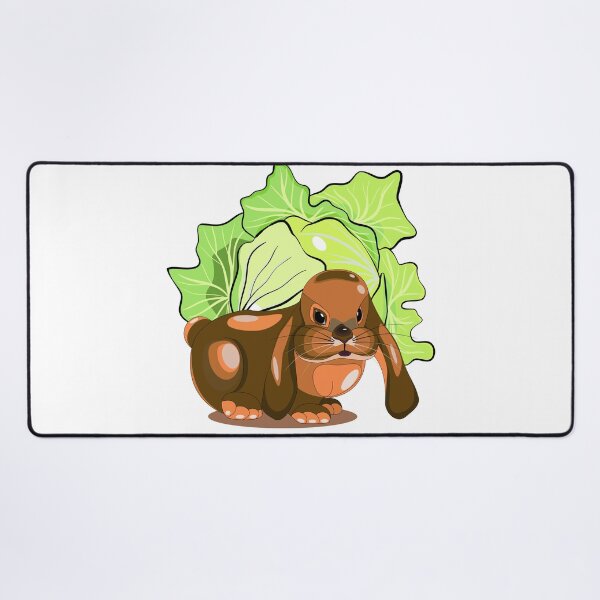 Item preview, Rabbit with cabbage on the background designed and sold by Mashusha-art.