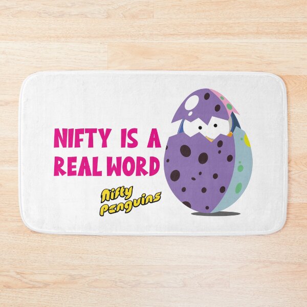 Item preview, NIFTY IS A REAL WORD  designed and sold by NiftyPenguins.