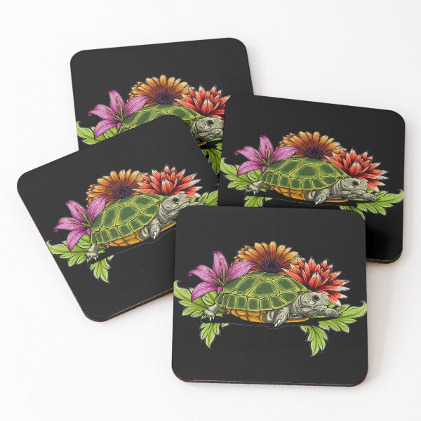 Item preview, Sea Turtle With Pink Roses Flowers designed and sold by Uvi-Pro.