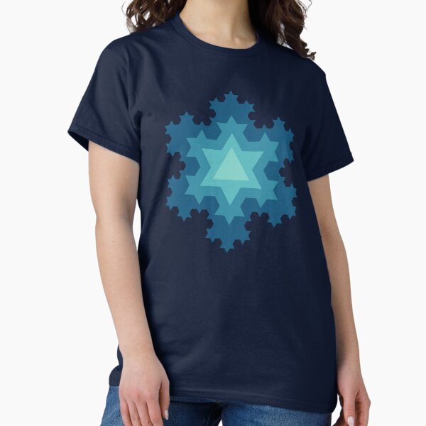 Item preview, Koch Snowflake Fractal - Blue designed and sold by joshdbb.
