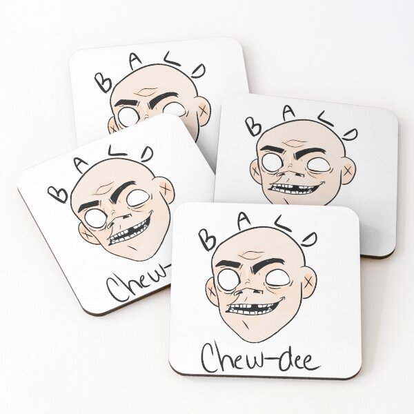Item preview, bald 2d white eyes designed and sold by ouchland.