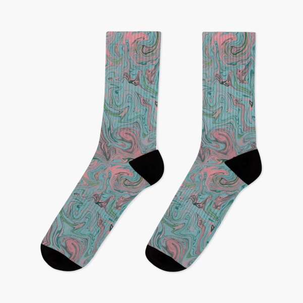 Item preview, Trippy Shades of Retro Teal Pink Aesthetic Kaleidoscope Pattern Variant  designed and sold by quirkycounselor.