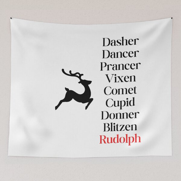 Item preview, Simple Reindeer Names with Reindeer designed and sold by SimpleSteve.