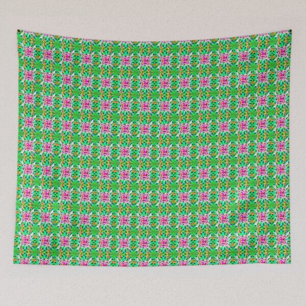 Aperçu de l'œuvre Motif funky rose et vert créée et vendue par Funkdom.