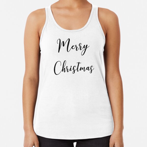 Merry Christmas Racerback Tank Top