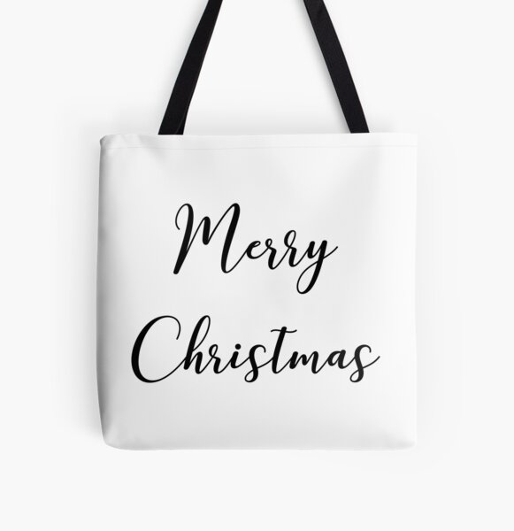 Merry Christmas All Over Print Tote Bag