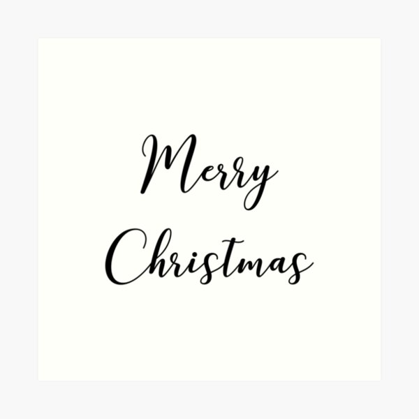 Merry Christmas Art Print