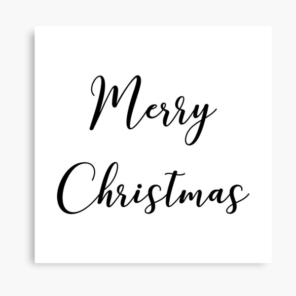 Merry Christmas Canvas Print
