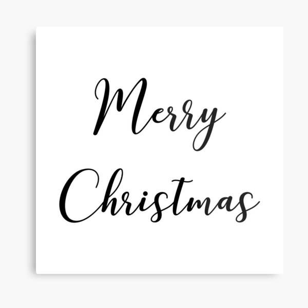 Merry Christmas Metal Print