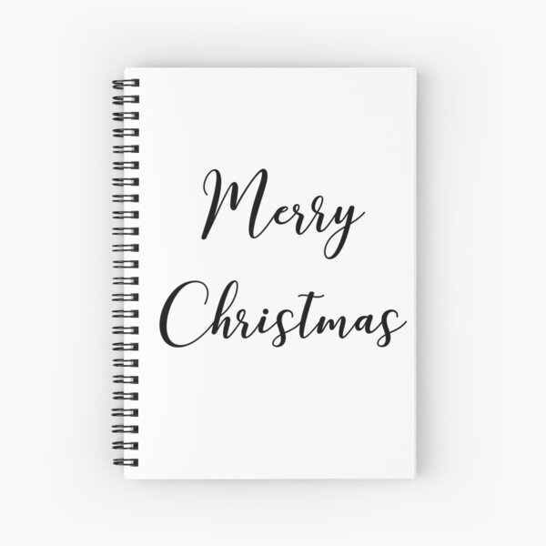 Merry Christmas Spiral Notebook