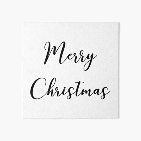 Merry Christmas Art Board Print