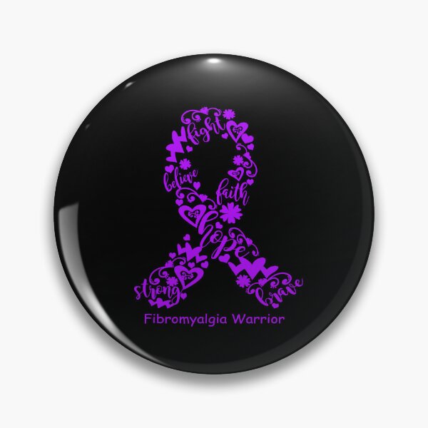 Item preview, Fibromyalgia Warrior - Fibromyalgia Ribbon Strong Hope Believe Fight Faith Brave designed and sold by CansellBar.