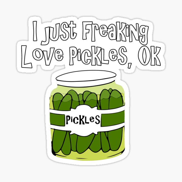 I Love Pickles Stickers for Sale