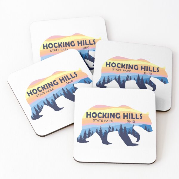Item preview, Hocking Hills State Park Sunset Bear Logo designed and sold by VanyaKar.