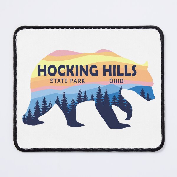 Item preview, Hocking Hills State Park Sunset Bear Logo designed and sold by VanyaKar.