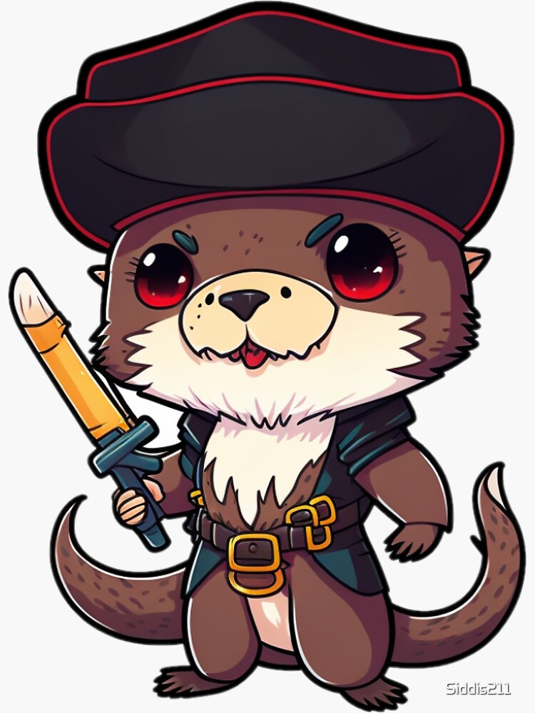 "Chibi Otter D&D Bloodhunter class DnD animal classes collection