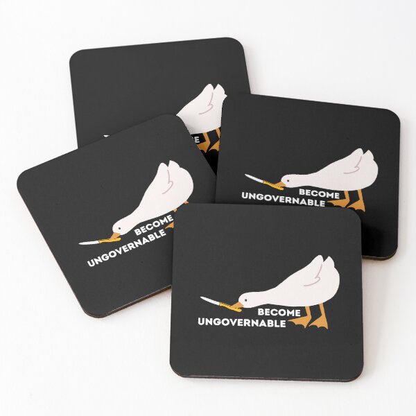 Item preview, Become Ungovernable | Duck With Knife Funny designed and sold by BopleDesigns.